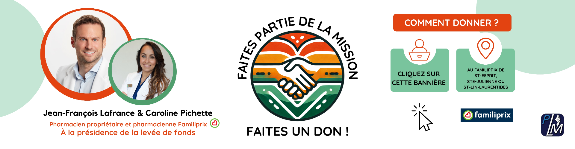 Faites partie de la mission, faites un don!