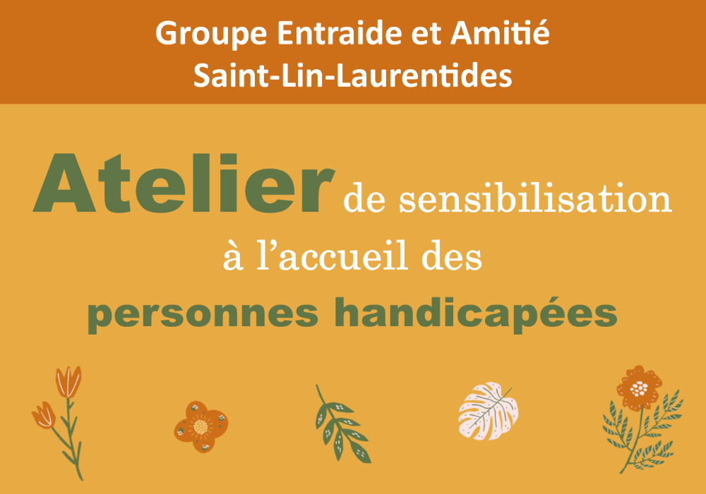 Atelier de sensibilisation à l’accueil des personnes handicapées